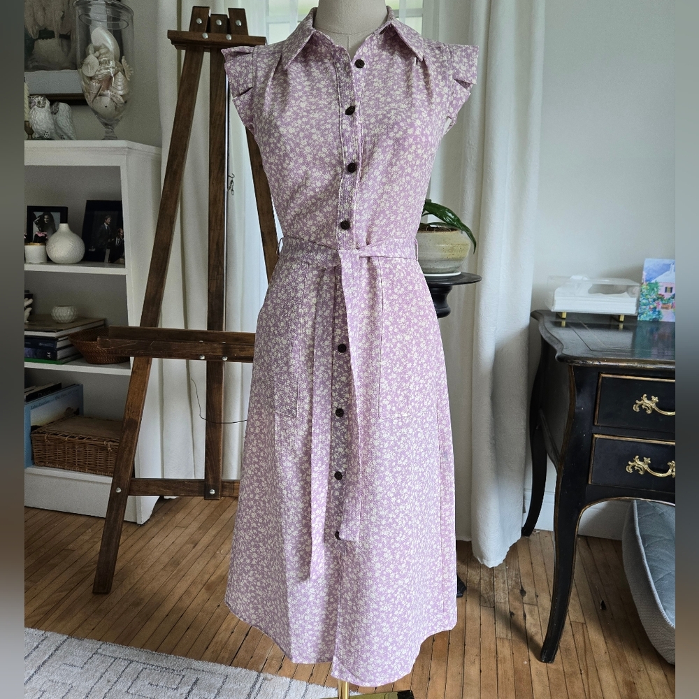 Monteau Purple Sleeveless Midi Sundress